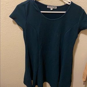 Dark teal work dress